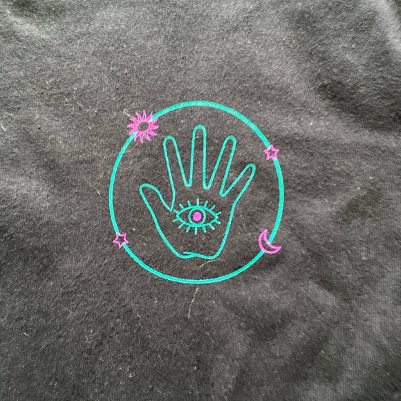 Pacsun Black Palm Reader T-Shirt - Picture 4 of 5